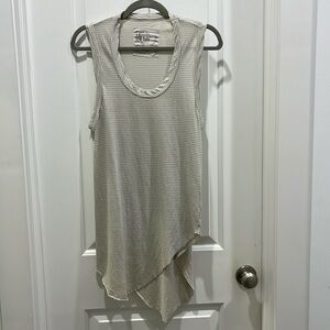 Frank & Eileen Tee Lab Base Layer Striped Scoped Neck Tank Top Sz XS